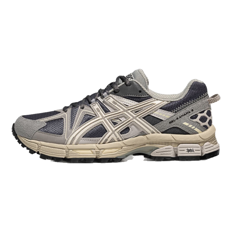 亚瑟士ASICS男鞋女鞋越野舒适运动鞋耐磨户外复古慢跑鞋 GEL-KAHANA 8 灰色 44
