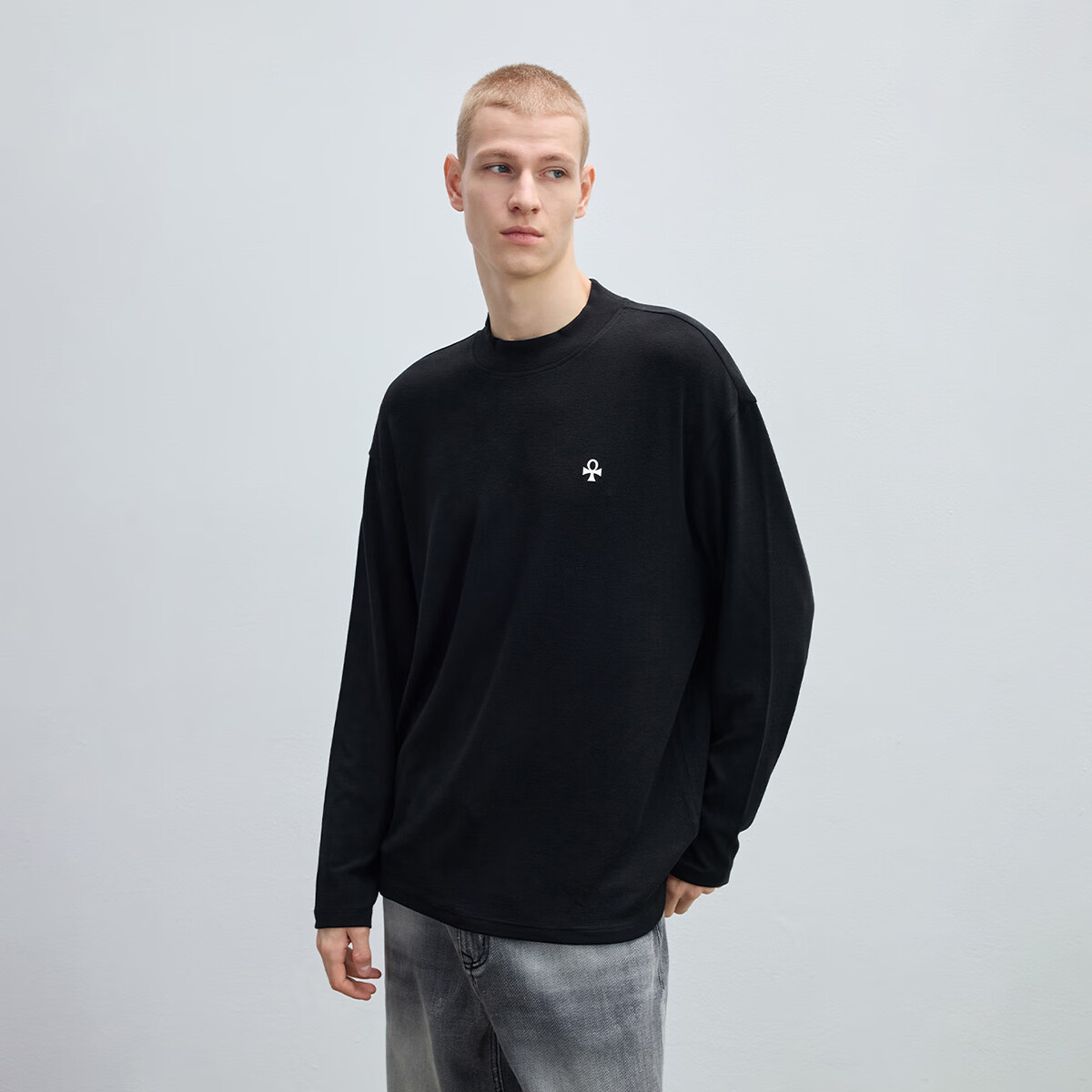 CHINISM�೾ ���޸ߵ�����T�����ﶬ��ů�ڴ�������ʿ�������� ��ɫ L 95.8Ԫ