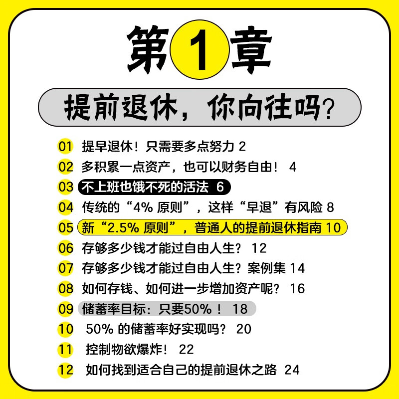 提前退休说明书详情图