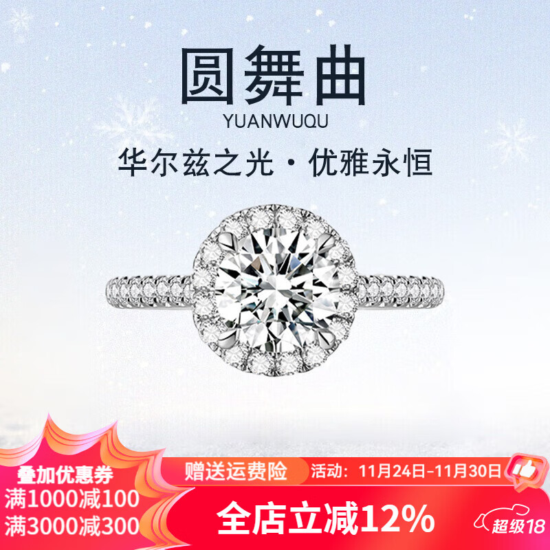 ���ڲ��������ְ�18K����1�����˹�������ʯȺ���ָ������ʯ��Ů���������� 1����/D/VVS/3EX/N