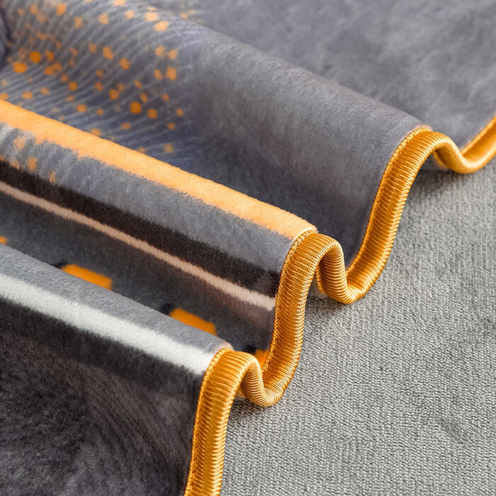 加厚牛奶绒四件套珊瑚绒法兰绒床裙款加绒被套被罩床上用品三件套 玫瑰花语-咖 床裙款 1.5m床四件套-被套200*230