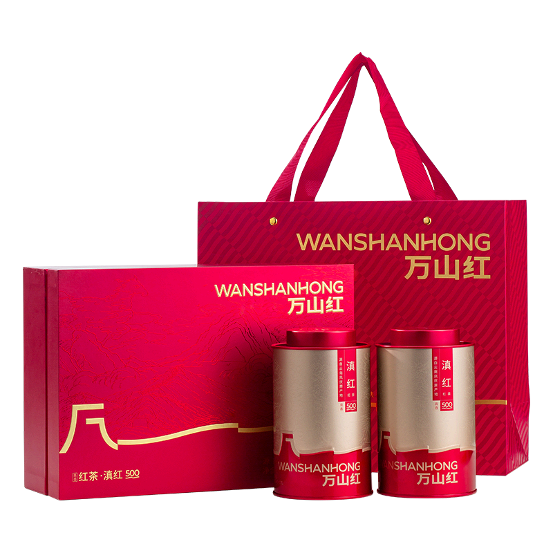 万山红红茶 云南滇红一级120g礼盒装茶叶新茶红茶叶礼物