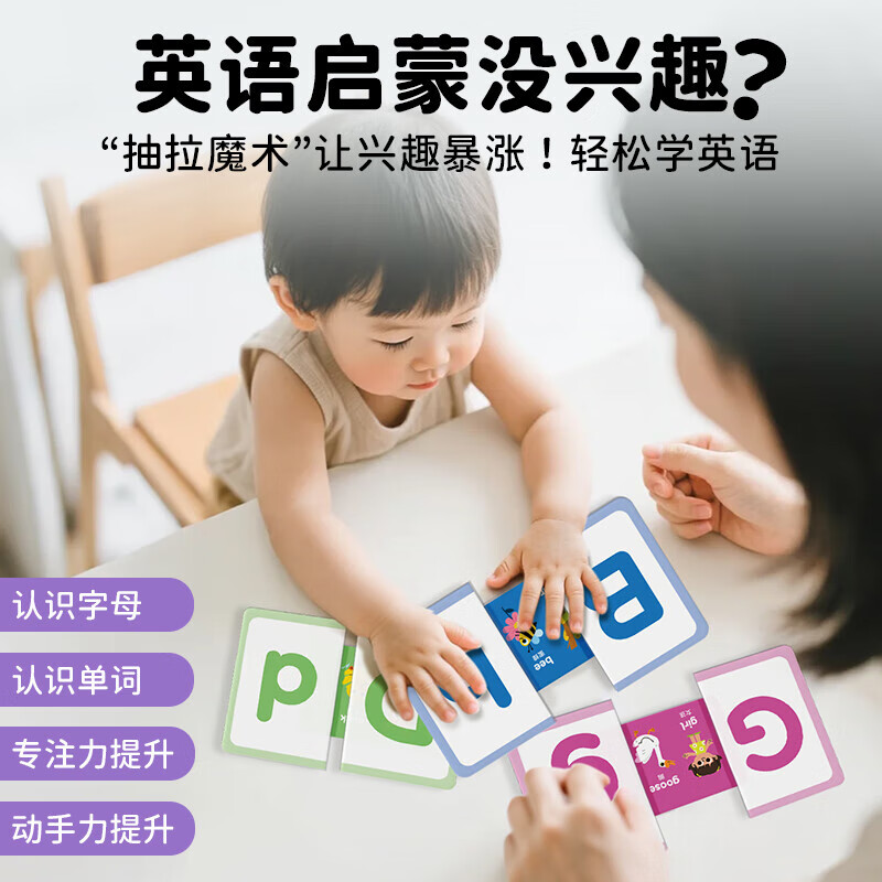 【点读版】Peekaboo躲猫猫早教抽拉卡早教认知卡片0-6岁英语启蒙宝宝看图识字物卡玩具儿童礼物 Peekaboo躲猫猫早教抽拉卡（点读版）