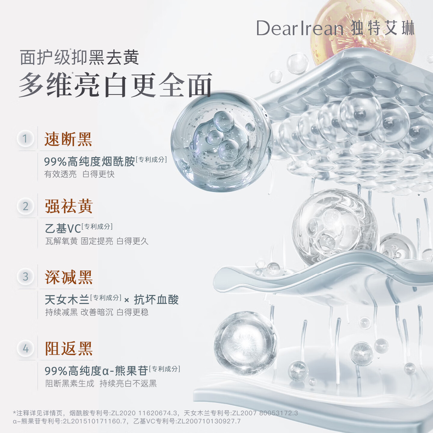 独特艾琳【明星推荐】香氛美白身体乳皮肤干燥止痒保湿补水滋润持久留香 【美白升级款】浮靡之水-明媚花香调 250ml