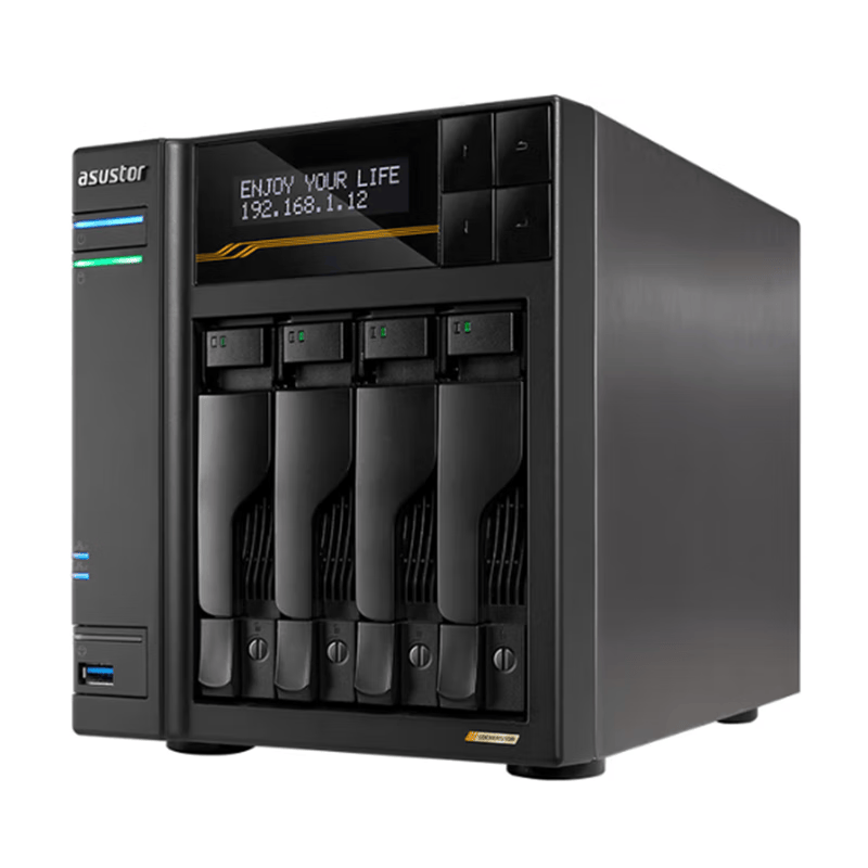 asustorAS6804T 网络存储器四盘位NAS存储服务器云存储私有云盘网络磁盘阵列文件共享手机备份