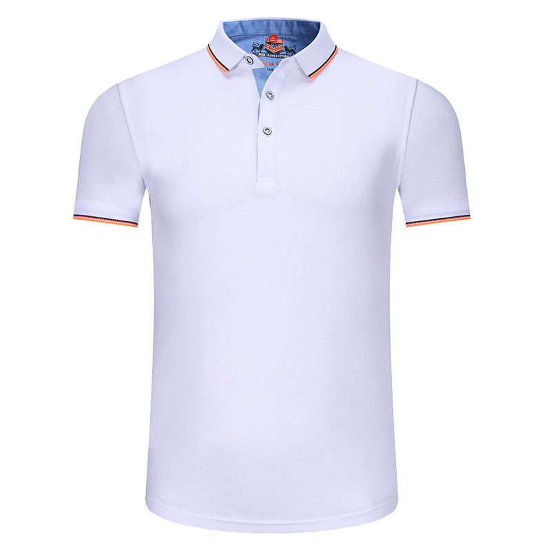 烈焰戰(zhàn)隊(duì) 廣告衫 班服定制T恤 男女夏季短袖工作服體恤 企業(yè)團(tuán)體文化衫工裝 DIY定做印字繡字 白色（NS053 提花領(lǐng)） S