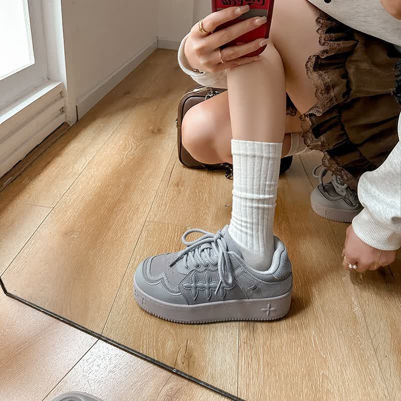 DARSII香港达斯休闲鞋春季新款百搭舒适防滑耐磨低帮板鞋男女运动休闲鞋 摩卡灰 38