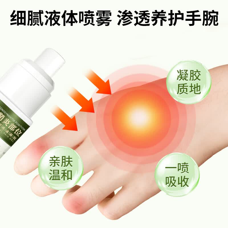 宝元堂腱鞘炎医用疼痛冷敷凝胶手腕手指囊肿痛网球肘腱鞘炎专用膏药喷剂 1个*2盒 【基础装】酸麻肿胀缓解 腱鞘炎喷剂大拇手指囊肿腱鞘炎型冷敷凝胶正品