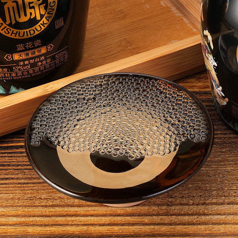 白水杜康（BAISHUIDUKANG）蓝花瓷大唐盛世52度整箱浓香型500ml*2瓶白酒宴请送礼酒 52度 500mL 2瓶 黑色