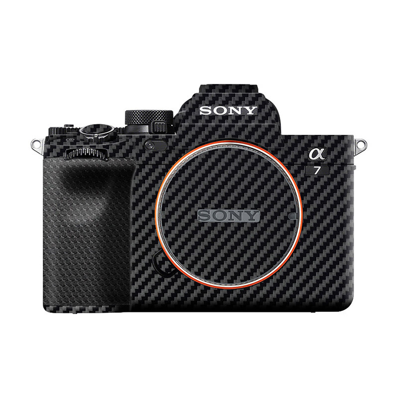 集卫适用于索尼相机贴纸索尼机身贴皮贴膜SONY A7R4 A7C A7M2 A7SM2镜头贴F24-70保护膜全包3 碳纤维