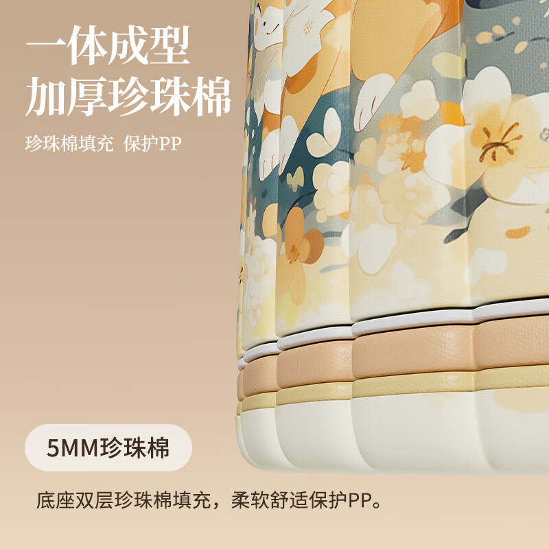 安美度（ANMEIDU）自动充气泡澡桶冬天成人全身沐浴桶大人可折叠浴桶家用儿童洗澡桶 萌狐-80*75cm【自充气免安装】加厚保温