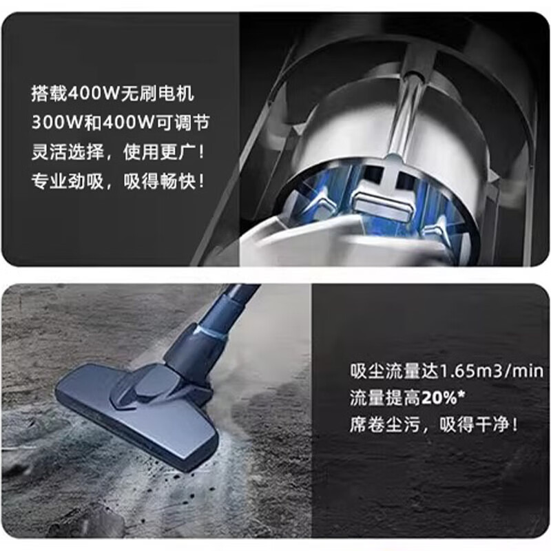 Toohello无线工业吸尘器家用大吸力锂电车载户外开荒保洁便携大功率箱式适用牧田电池充电干湿吸水吹风吸尘 【1电池】蓝干湿吹三用无线吸尘器大吸力