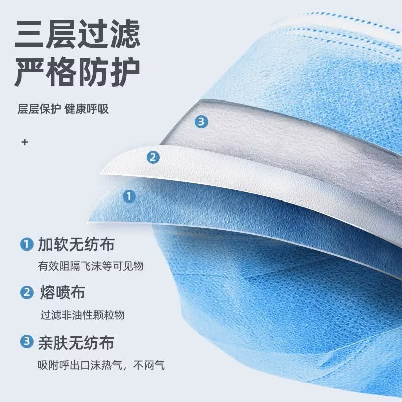 海氏海诺儿童口罩6-12岁医用外科口罩一次性独立包装无菌级防护 【独立装】儿童医用50只