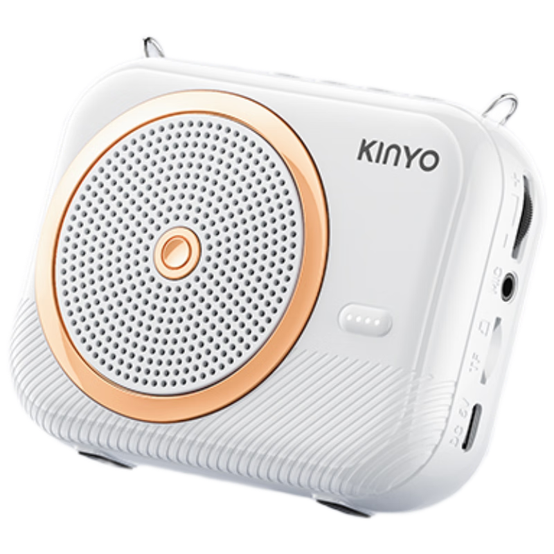 金运【名师推荐丨超大音量】小蜜蜂扩音器教师专用教学讲课防啸叫无线领夹麦导游户外讲解便携喇叭M20 顶配【双磁吸无线领夹麦】白