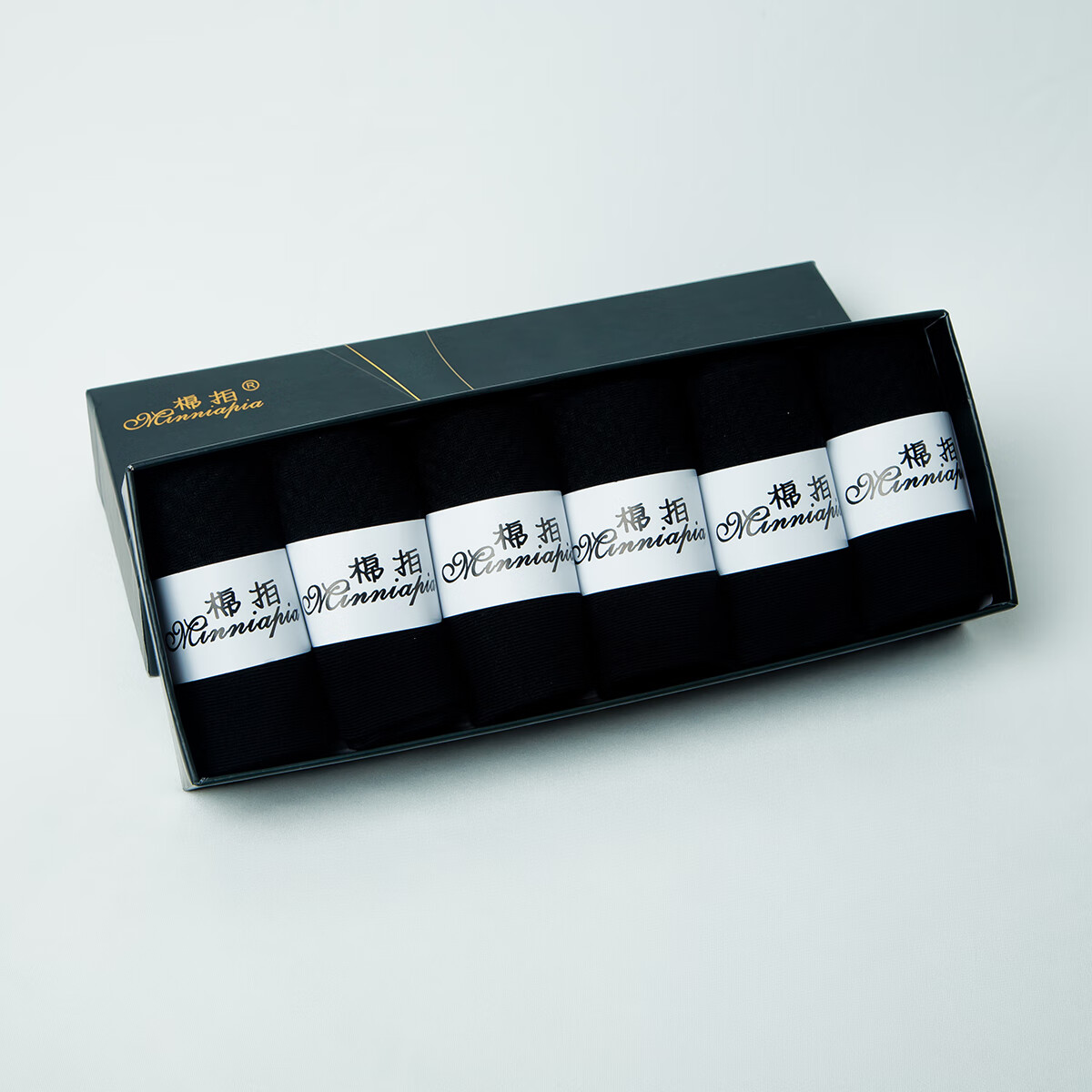 棉拍袜子男士男袜长袜纯色棉袜中筒袜防臭吸汗透气抗菌防臭男生运动袜 6双装【黑色】长筒