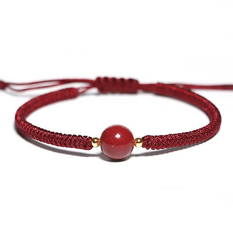 万般宜朱砂手串紫金砂红绳帝王砂手链高含量本命年护身符礼物万般皆宜 【万般宜】三生三世红绳款【紫金砂】