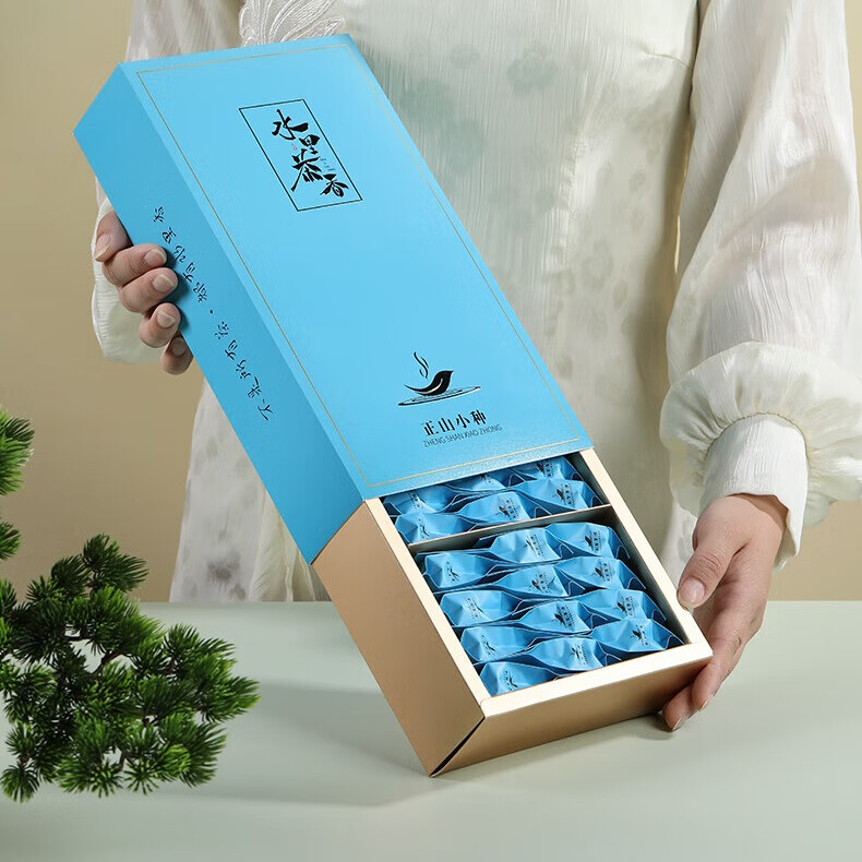 水里茶香武夷红茶2025新茶正山小种一级红茶浓香耐泡36泡装口粮茶礼盒180g 武夷红茶-正山小种礼盒装180g(5g*36泡)