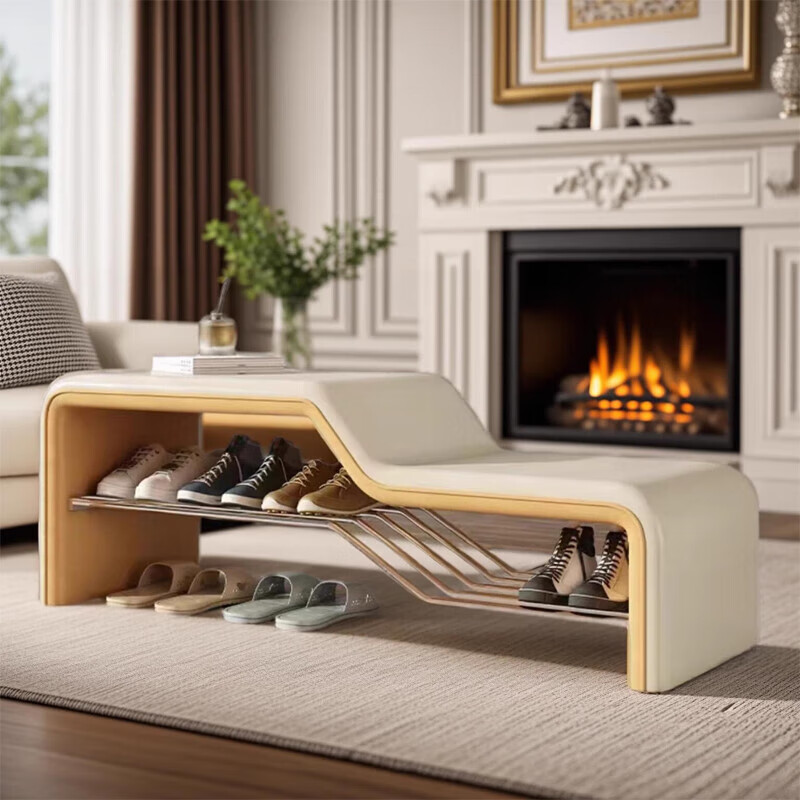 kankeirr定制奢子入户换鞋凳家用门口穿鞋凳一体可坐试鞋凳长条凳沙发