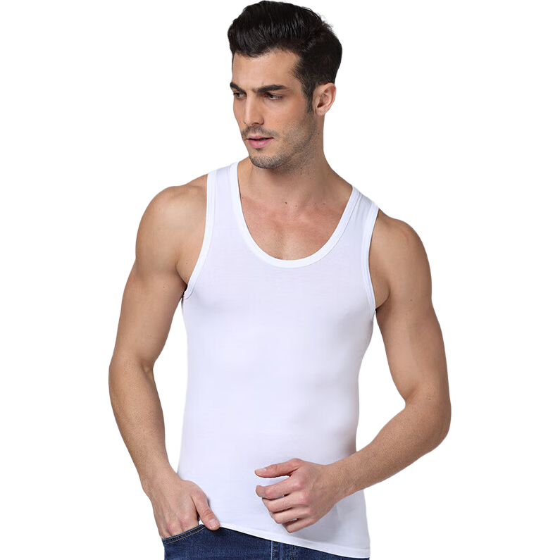 【限时优惠】男士背心速干夏季薄款修身运动无袖打底汗衫 黑色 2XL 95-100斤