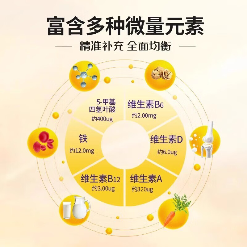 医维他新西兰进口活性叶酸片女士孕妇备孕期孕早期 30片*1瓶