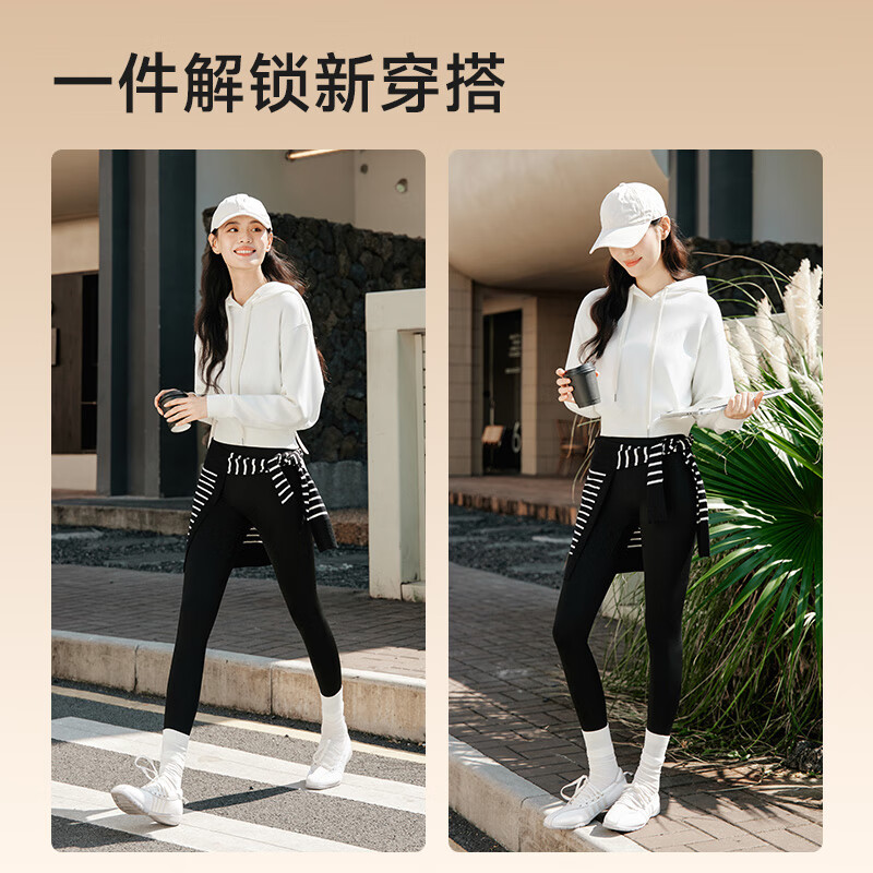 MissWiss鲨鱼裤薄款显瘦收腹提臀瑜伽裤打底裤春季新款 北欧灰【超厚绒】 （-5℃-8℃） L