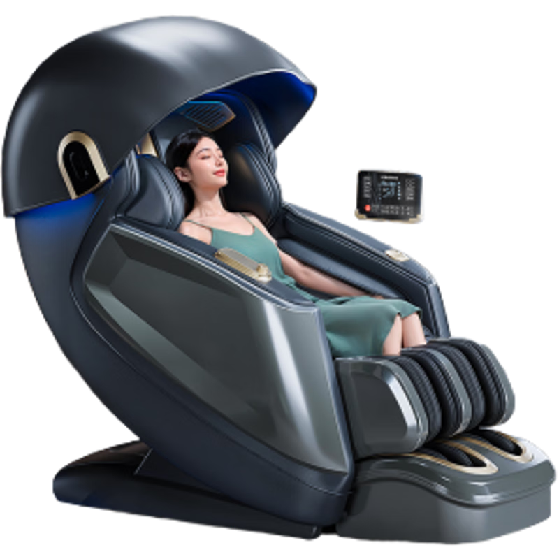 康佳（KONKA）睡眠艙按摩椅【國家補(bǔ)貼】家用全身太空艙豪華電動多功能自動智能按摩沙發(fā)送父母長輩生日禮物 豪華灰【沉浸睡眠倉+6頭玉石】