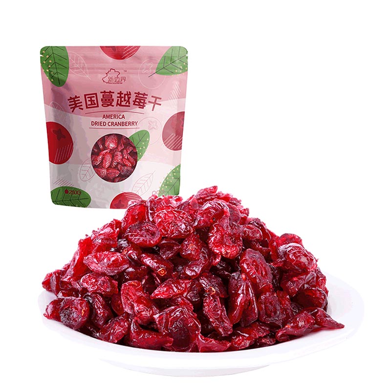 新边界蔓越莓干烘焙用干果脯话梅孕妇零食果干小吃休闲儿童 蔓越莓干250g 1件