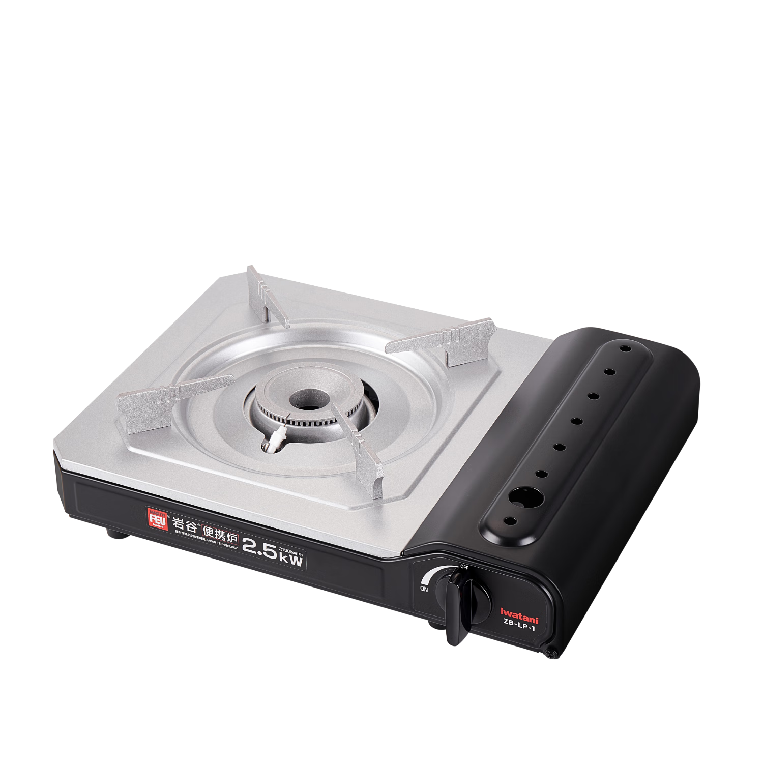 巖谷(Iwatani)卡式爐便攜戶外爐具露營防風(fēng)家用大火力瓦斯?fàn)t卡磁爐燃?xì)鉅t子套裝 新品卡式爐ZB-LP-1【2.5kw】