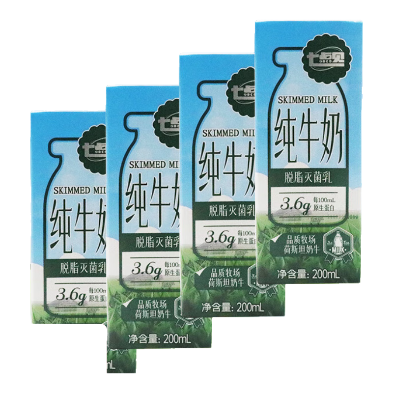 �ߵ�� ��֬��ţ�� 200ml��4�� ����װ 4.7Ԫ