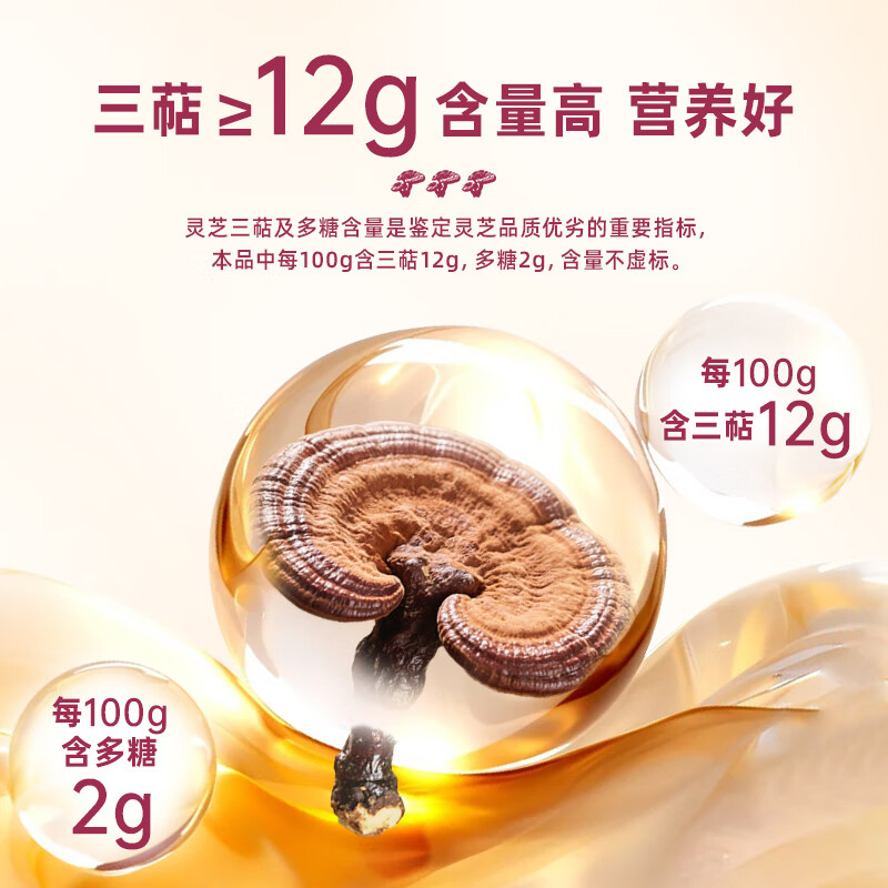 喜诺今破壁灵芝孢子粉60g一盒(2g*30袋)增强免疫力赠灵芝切片
