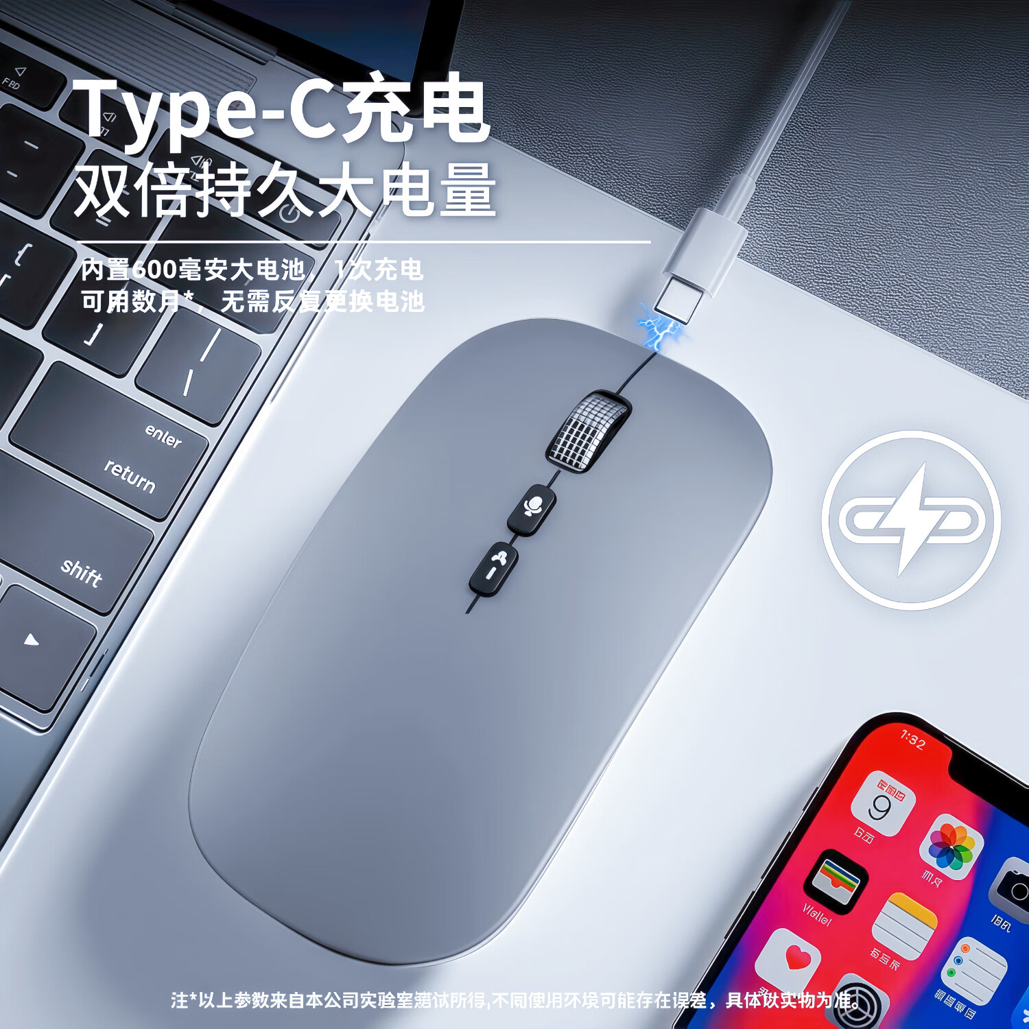 迪恪TOP榜热销/ AI智能语音无线鼠标2.4G+蓝牙+有线+声控打字+翻译+写作PPT 纯净白-语音+会议记录+方言+PPT+搜索 专业版:1600字/分钟(99%识别率)赠送鼠标垫