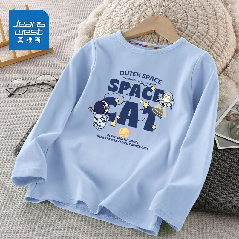 ��ά˹��Jeanswest����ά˹��ͯ����t������2025�¿��ͯ����˧������������װ����� ����̫����ĸ 90 13.23Ԫ