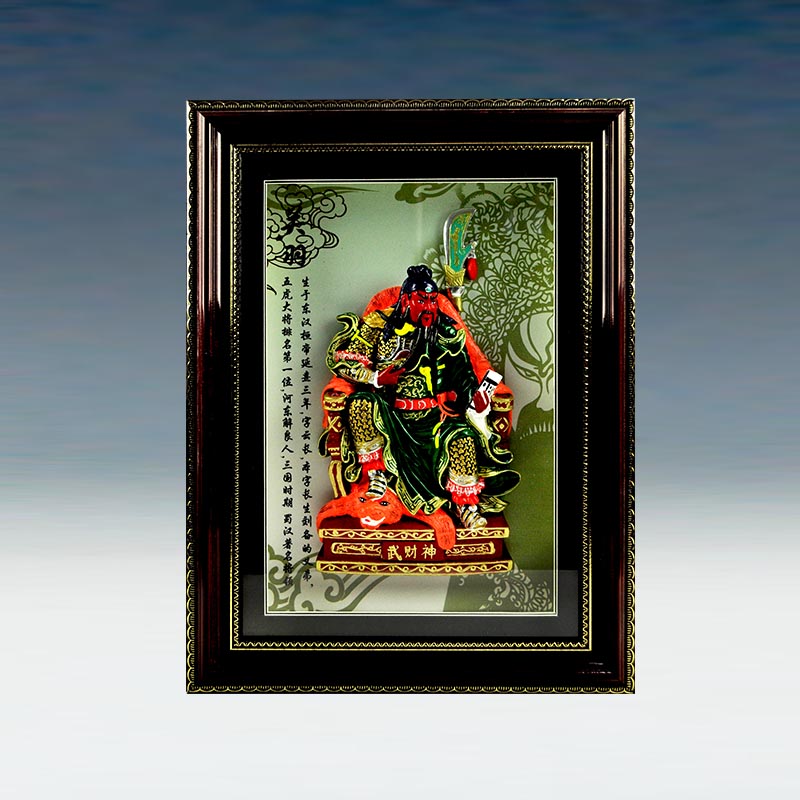 红泥坊天津泥人张京剧脸谱中国特色开业搬家礼物关二爷关羽居家手工艺