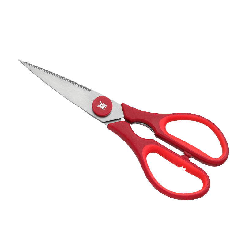 WMF福騰寶家用廚房剪刀不銹鋼多功能雞骨剪烤肉剪骨頭廚房專用 紅色
