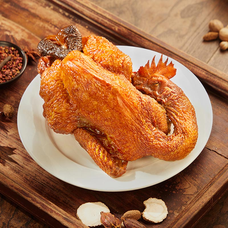 卫食园 老卤烧鸡整只卤味熟食安徽特产开袋即食 老卤烧鸡1000g
