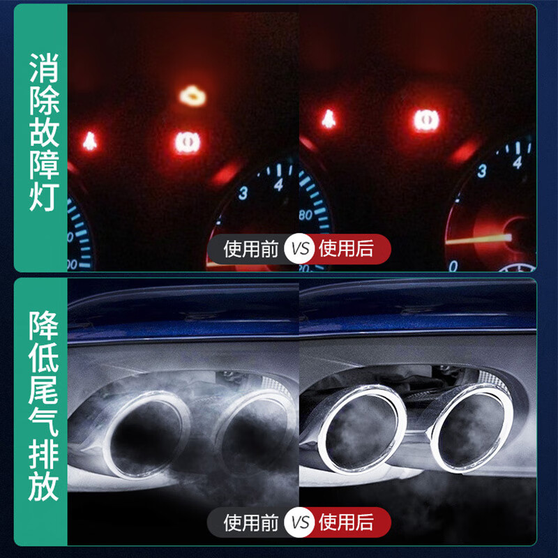 四瓶三元净【单瓶280毫升】固特威三元催化器清洗剂疏通三元堵塞 适用大众三元催化剂清积碳和三元催化汽油燃油宝 pea燃油宝清洁积碳疏通三元催化器堵塞降低排放年检