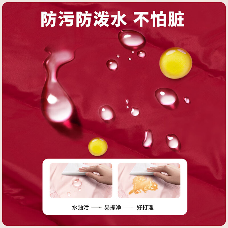 迪士尼(Disney)儿童立体米妮造型连帽90白鸭绒轻薄保暖红色新年羽绒服童装外套 红色 140