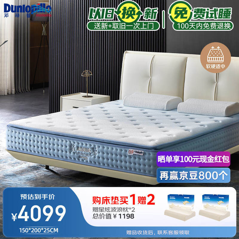 »գDunlopillo齺˫Ӳ־Aqua?150*200*25cm