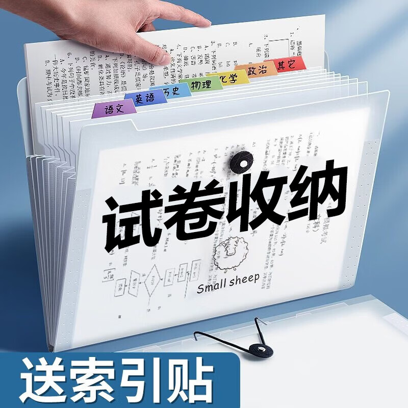 西语（XIYU） A4风琴包大容量试卷收纳袋多层插页科目分类试卷资料收纳卷子整理可爱少女心文件资料夹 树袋熊-12格