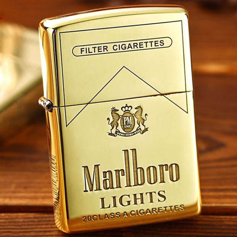 zippo之宝煤油打火机正版黄铜盔甲万宝i路marlboro万机送男士经典礼品