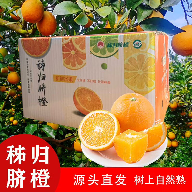 探味先生正宗湖北宜昌秭归脐橙子现摘新鲜时令生鲜水果源头直采产地直发 5斤装【净重4.5斤/16-20个】