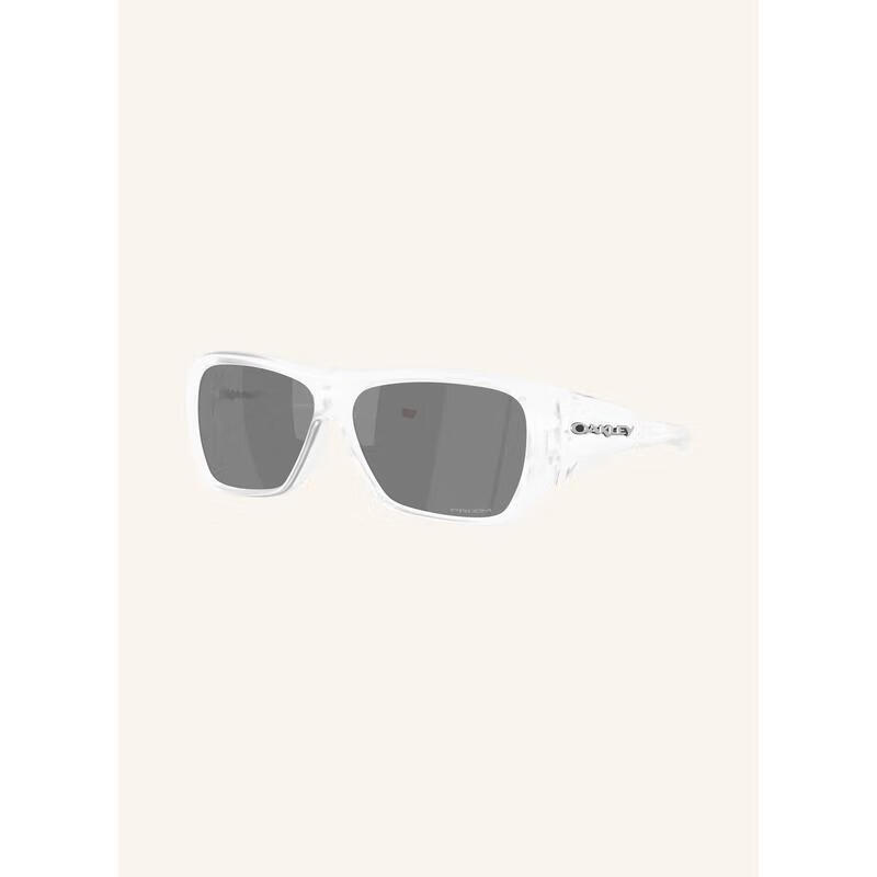 OAKLEY女士太陽(yáng)鏡 防紫外線偏光濾光抗眩光方形黑色塑料框偏光鏡片 Matte Clear 61