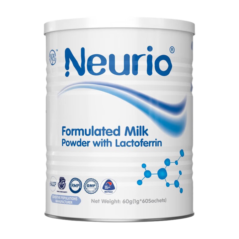 紐瑞優(yōu)（neurio）紐瑞優(yōu)高純度乳鐵蛋白調制乳粉護腸道調節兒童益生元嬰幼兒 【雙倍益生元】白金版60g