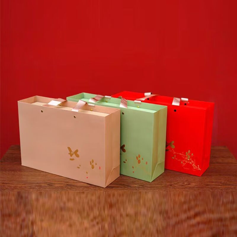 通用半斤装铁观音毛尖大红袍仙毫富硒茶龙井碧螺春空礼盒定制LOGO 岁禧经典（金色）双铁罐礼盒