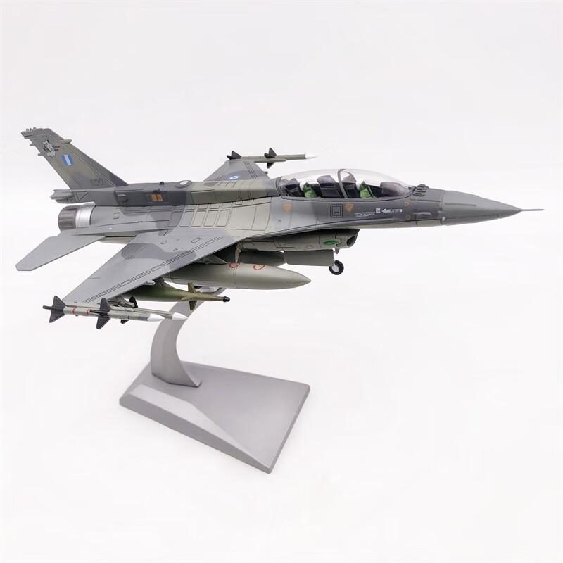 猎瑞1:72希腊空军f-16d米拉幽灵f16战隼战斗机军事飞机合金仿真模型
