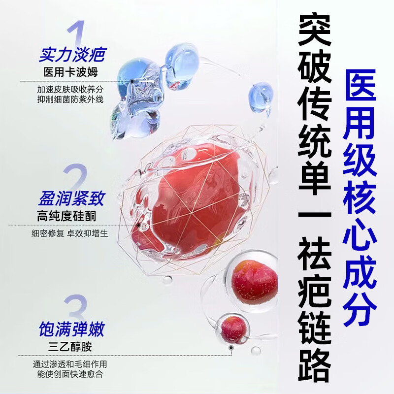 KERLY仲润堂巴消宁凹陷硅酮凝胶疤痕修腹烫伤剖腹产手术疤痕增生凸起 【体验装】1盒装 官方直售