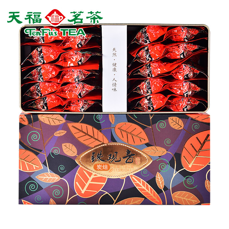 天福茗茶（TenFu’s TEA）买1发2  铁观音浓香型炭焙安溪茶叶铁观音乌龙茶180克