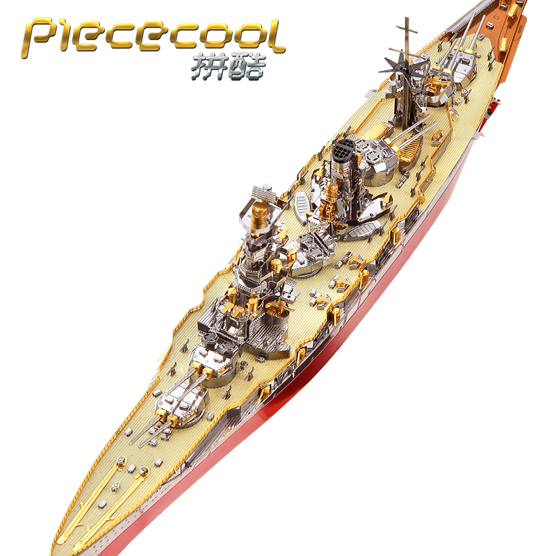 拼酷扶桑号战列舰3d立体金属拼装模型军事战船diy手工拼图玩具送男生