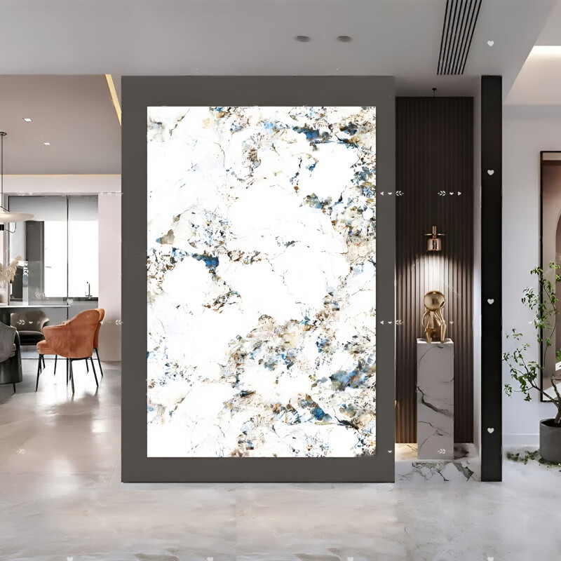 墙发光瓷砖大理石台面客厅电视墙岩板石材 奢石香奈尔/复合面天然胚体