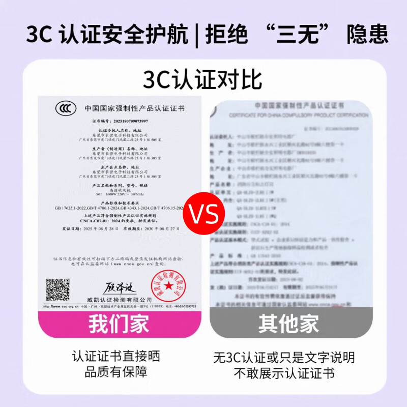 RASW德国品牌吹风机家用静轻音负离子大功率不伤发高速无叶电吹风护发宿舍女士理发店专用静音大风力 【玫瑰红-单风嘴】30亿水润负离子 恒温护发 【智能温控丨强劲风力丨速干丨六重降噪】